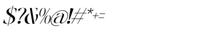 Mosting Italic Font OTHER CHARS
