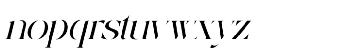 Mosting Italic Font LOWERCASE