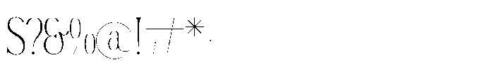 Mostlight Regular Font OTHER CHARS