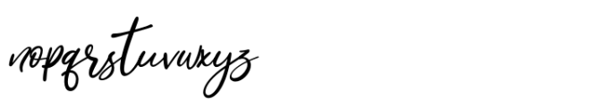 Mostly Bonny Slant Font LOWERCASE