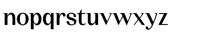 Mostre Regular Font LOWERCASE