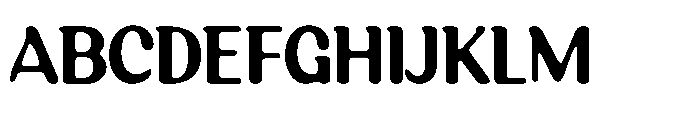 Mostre Rough Font UPPERCASE
