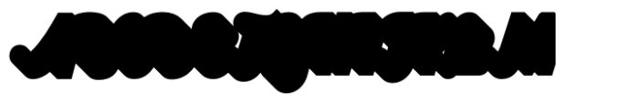 Mostyn  Black Shadow Font UPPERCASE
