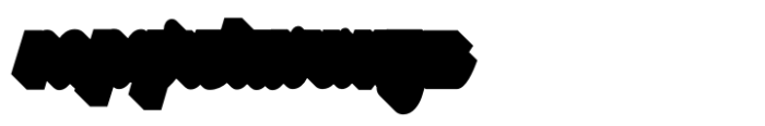 Mostyn  Black Shadow Font LOWERCASE