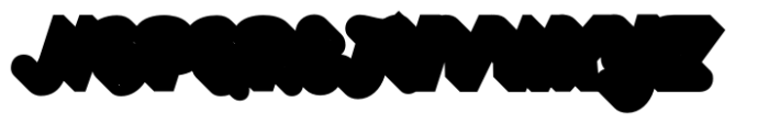 Mostyn  Extra Black Shadow Font UPPERCASE