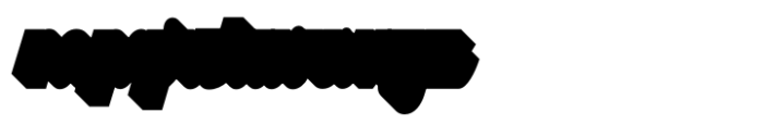 Mostyn  Extra Black Shadow Font LOWERCASE