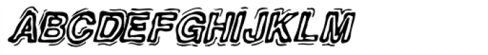 Motherlode Stripped AOE Italic Font UPPERCASE