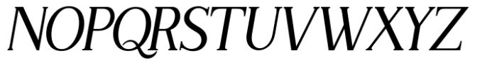 Mothern Italic Font UPPERCASE