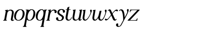 Mothern Italic Font LOWERCASE