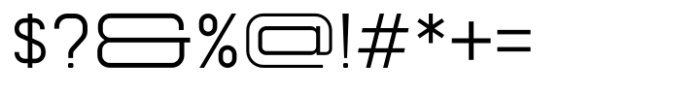 Motigen Thin Extra Wide Font OTHER CHARS
