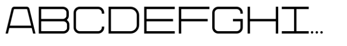 Motigen Thin Wide Font UPPERCASE