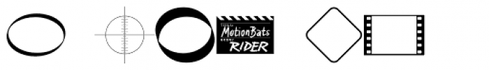 MotionBats Rider Regular Font OTHER CHARS