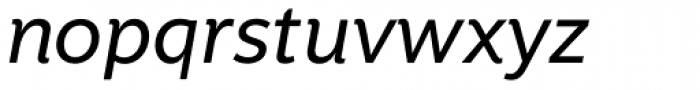 Motiva Sans Italic Font LOWERCASE