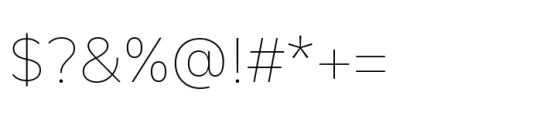 MotivaType Pro Thin Font OTHER CHARS