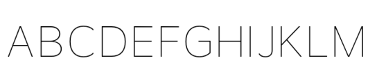 MotivaType Pro Thin Font UPPERCASE