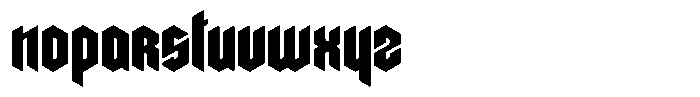 Moto Three Font LOWERCASE