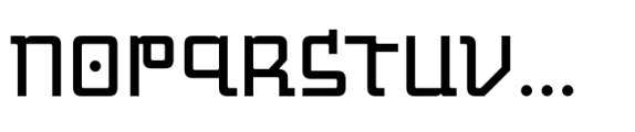 Motorix A Gauge Font LOWERCASE