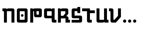 Motorix B Gauge Font LOWERCASE