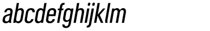 Motorway Italic Font LOWERCASE