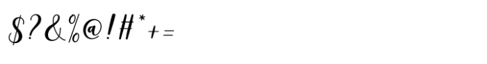 Mottona Script Bold Font OTHER CHARS