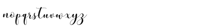 Mottona Script Regular Font LOWERCASE