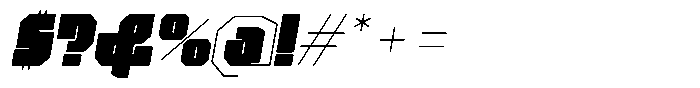 Motua Oblique Font OTHER CHARS