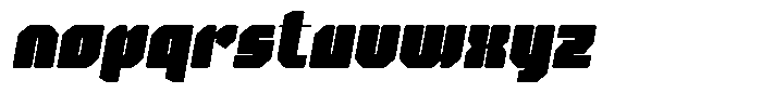 Motua Oblique Font LOWERCASE