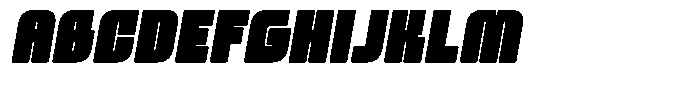 Motua Round Oblique Font UPPERCASE