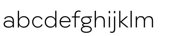 Moucha Modern Light Font LOWERCASE