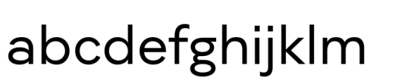 Moucha Modern Regular Font LOWERCASE