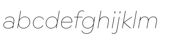 Moucha Modern Ultra Italic Font LOWERCASE