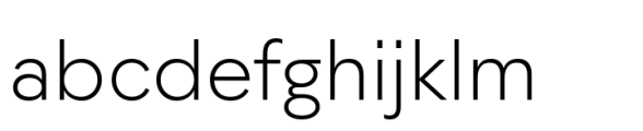 Moucha X Light Font LOWERCASE