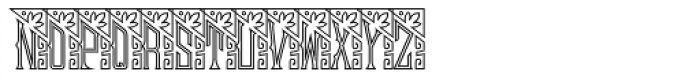 Mouchoir Monogram Outline (25000 Impressions) Font LOWERCASE