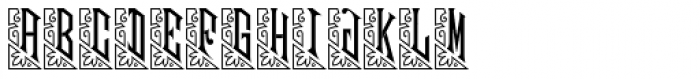 Mouchoir Monogram Solid (250 Impressions) Font UPPERCASE