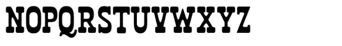 Mount West Rough Narrow Font UPPERCASE