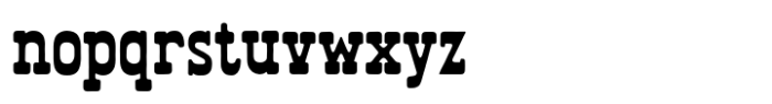 Mount West Rough Narrow Font LOWERCASE