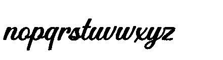 Mountain Lake Script Bold Rough Font LOWERCASE
