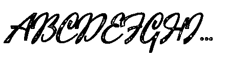 Mountain Lake Script Bold Stamp Font UPPERCASE