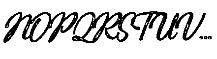 Mountain Lake Script Bold Stamp Font UPPERCASE