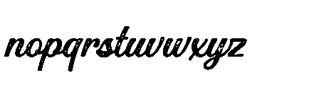 Mountain Lake Script Bold Stamp Font LOWERCASE