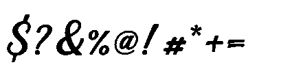 Mountain Lake Script Bold Font OTHER CHARS