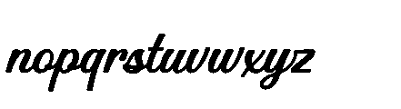 Mountain Lake Script Bold Font LOWERCASE