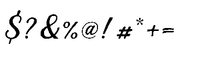 Mountain Lake Script Rough Font OTHER CHARS