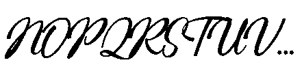 Mountain Lake Script Rough Font UPPERCASE