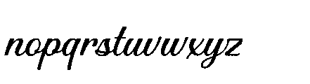 Mountain Lake Script Rough Font LOWERCASE