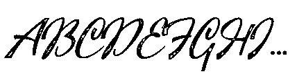 Mountain Lake Script Stamp Font UPPERCASE