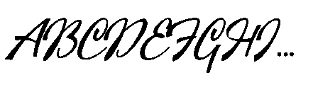 Mountain Lake Script Font UPPERCASE