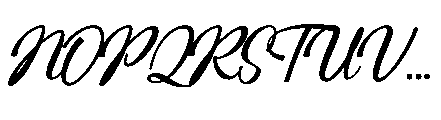 Mountain Lake Script Font UPPERCASE