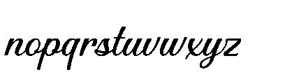 Mountain Lake Script Font LOWERCASE