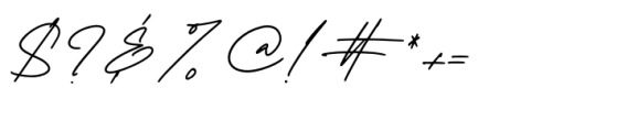 Mountain Signature Regular Font OTHER CHARS